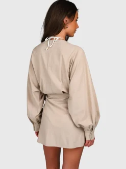 Alba Dames Dress | Feather Grey