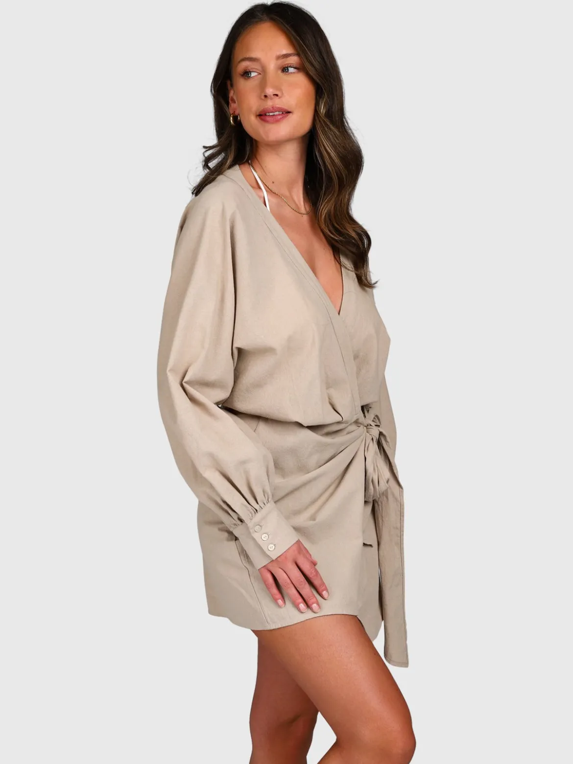 Alba Dames Dress | Feather Grey