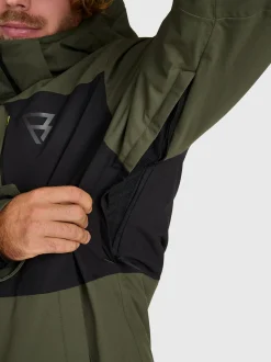 Aratinos-S Men Snow Jacket | Deep Green