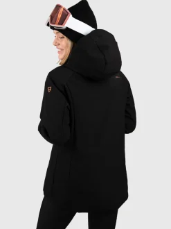 Aria Dames Softshell Ski Jas | Zwart
