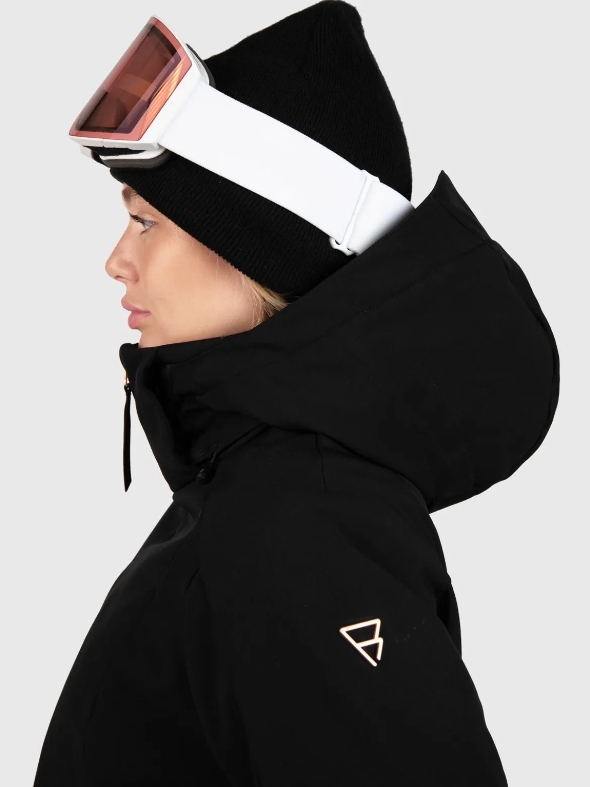 Aria Dames Softshell Ski Jas | Zwart