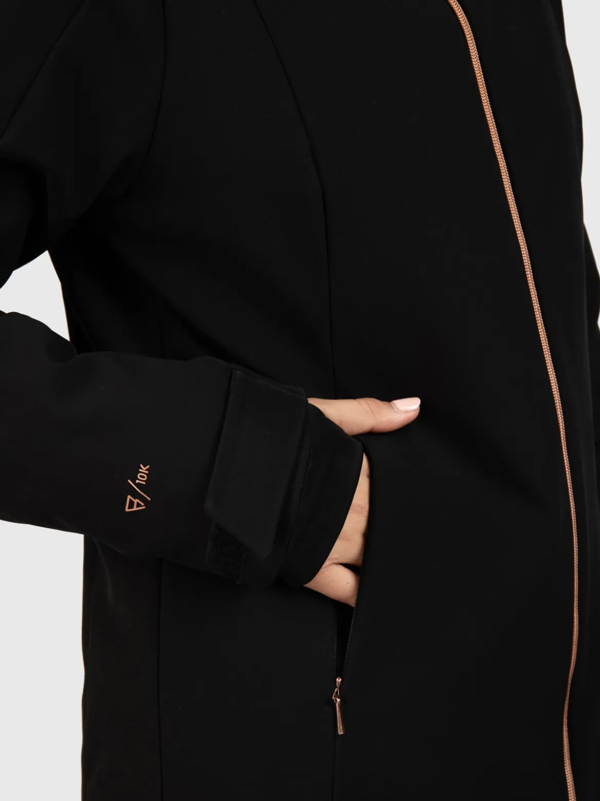 Aria Dames Softshell Ski Jas | Zwart