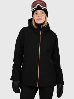 Aria Dames Softshell Ski Jas | Zwart