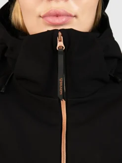 Aria Dames Softshell Ski Jas | Zwart