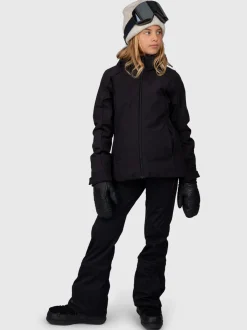 Ariasy Meisjes Softshell Ski Jas | Zwart