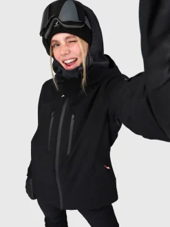 Avamena Vrouwen Ski Jas | Zwart