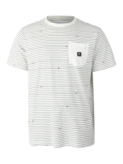 Axle-Stripe Heren T-shirt | Snow