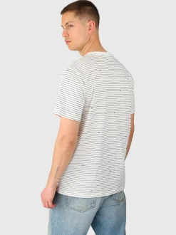Axle-Stripe Heren T-shirt | Snow