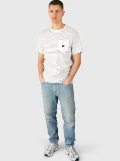 Axle-Stripe Heren T-shirt | Snow