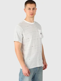 Axle-Stripe Heren T-shirt | Snow