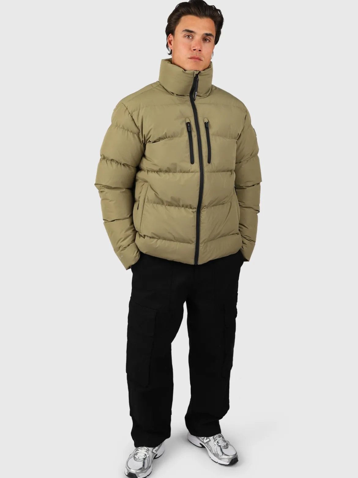 Baleandro Heren Jas | Dusky Green