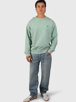 Beachwash Men Sweater | Bottle Green