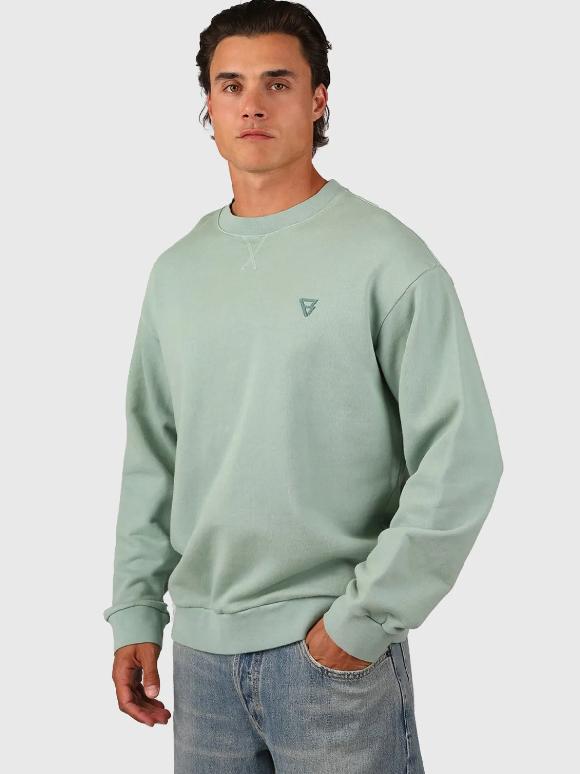 Beachwash Men Sweater | Bottle Green