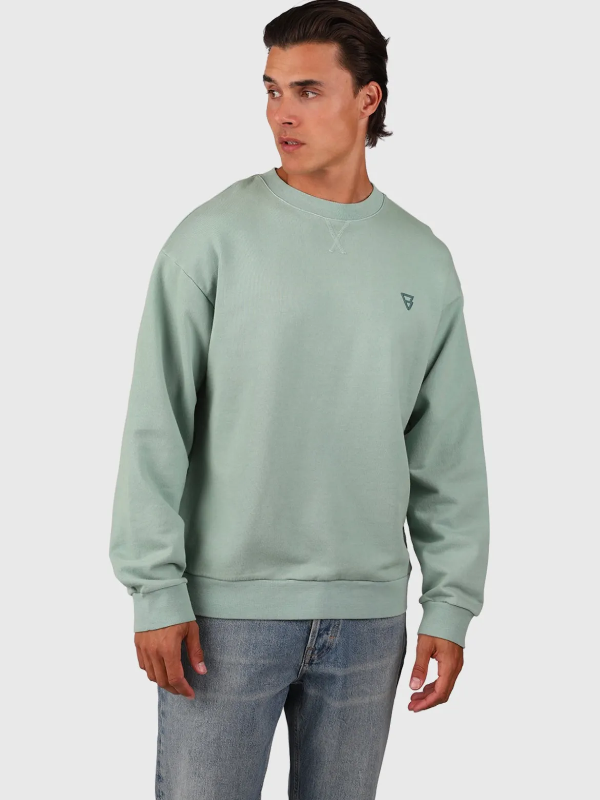 Beachwash Men Sweater | Bottle Green
