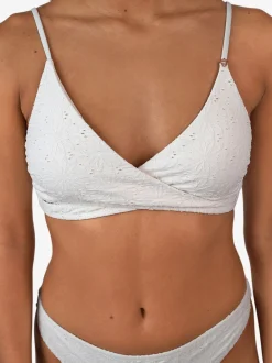 Bella-Broderie Dames Bralette Bikini | Snow