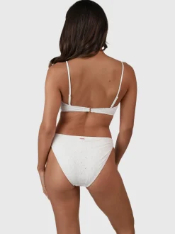 Bella-Broderie Dames Bralette Bikini | Snow