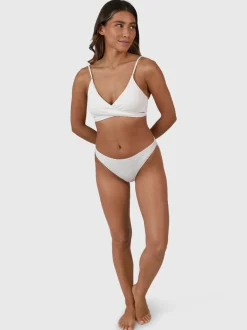 Bella-Broderie Dames Bralette Bikini | Snow