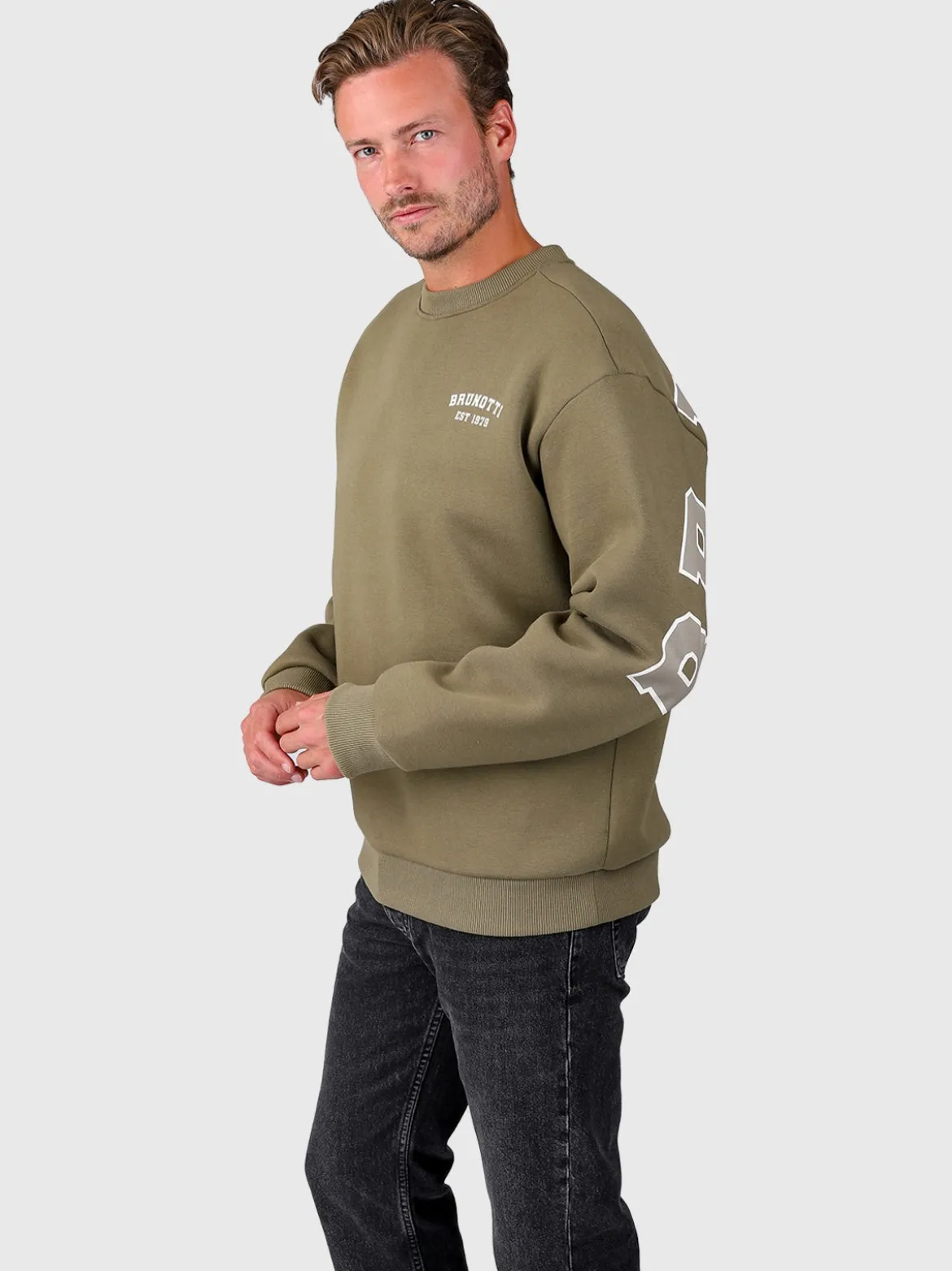 Benaldor Heren Sweater | Dusky Green