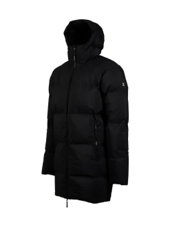 Bigmain Heren Lange Puffer Jas | Zwart