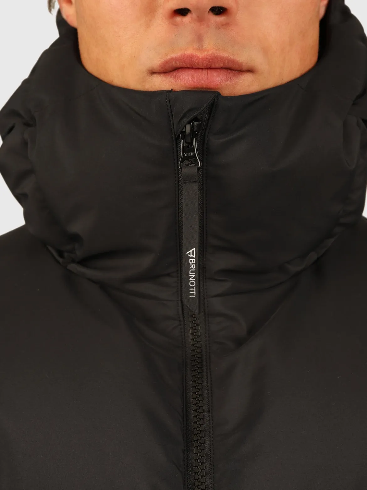 Bigmain Heren Lange Puffer Jas | Zwart