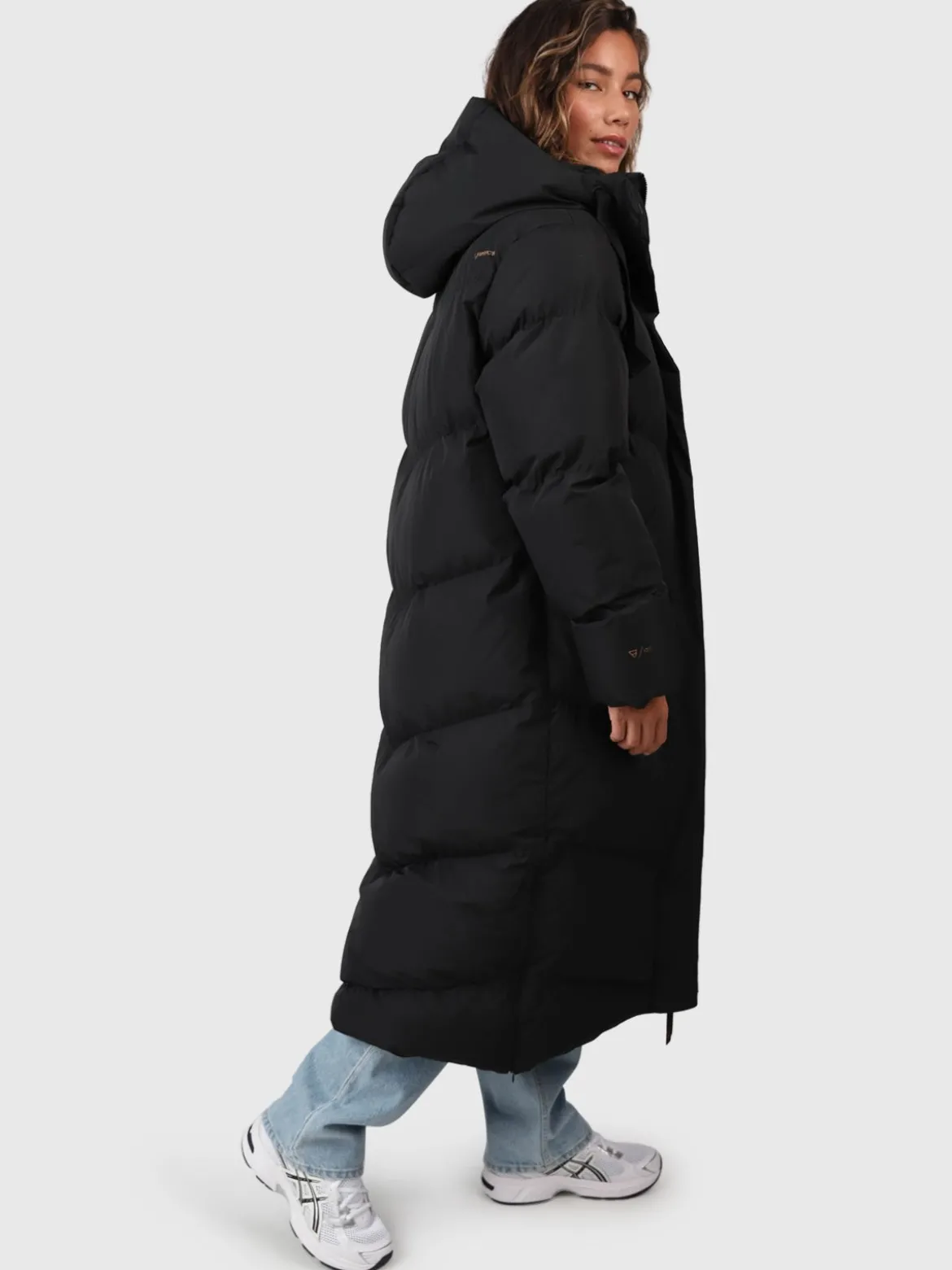 Bigsury Dames Lange Puffer Jas | Zwart