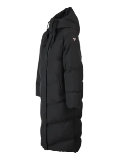 Bigsury Dames Lange Puffer Jas | Zwart