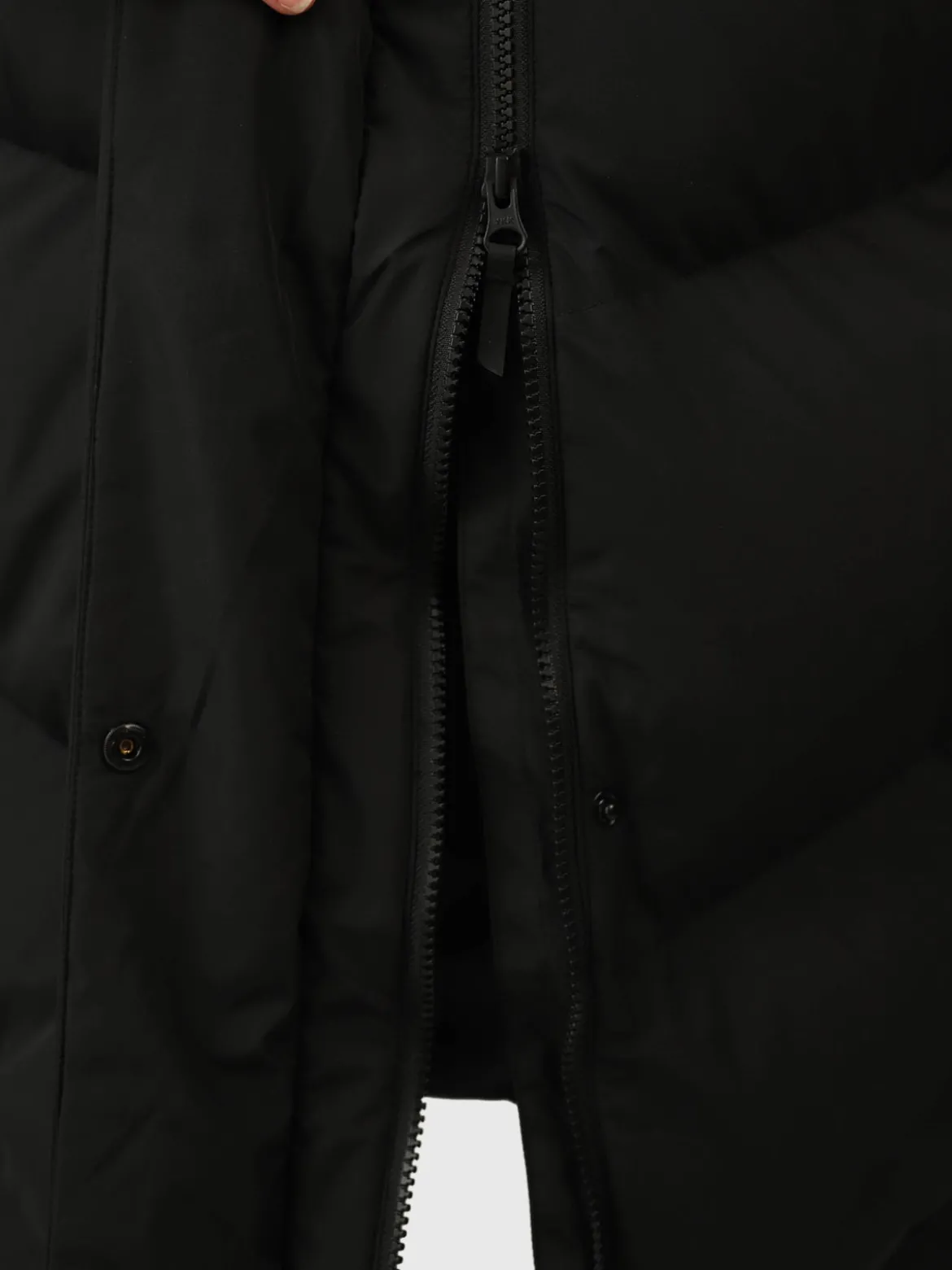 Bigsury Dames Lange Puffer Jas | Zwart