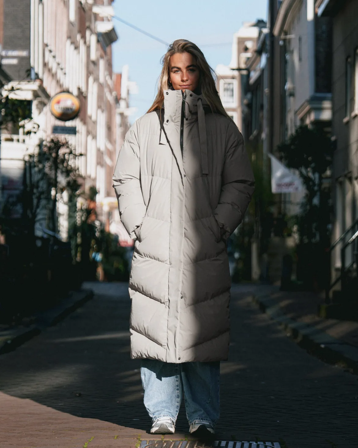 Bigsury Lange Puffer Dames Jas | Fungi