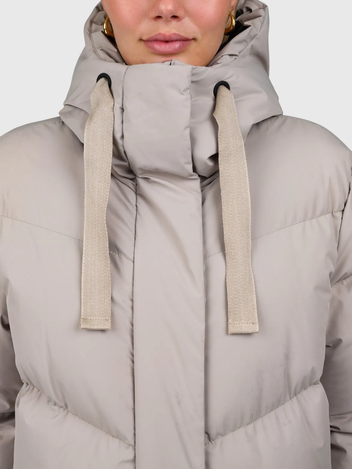 Bigsury Lange Puffer Dames Jas | Fungi