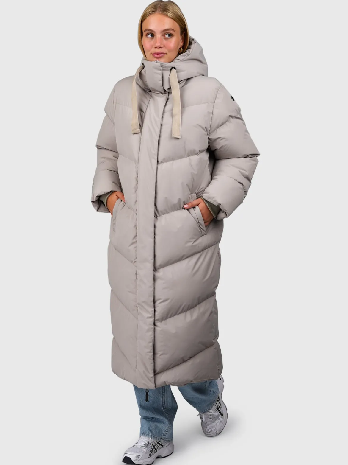 Bigsury Lange Puffer Dames Jas | Fungi