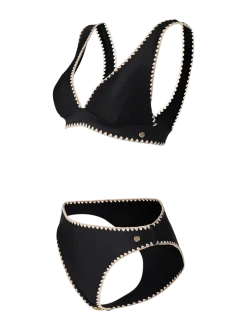Bodhi Damen Bralette Bikini Set | Black