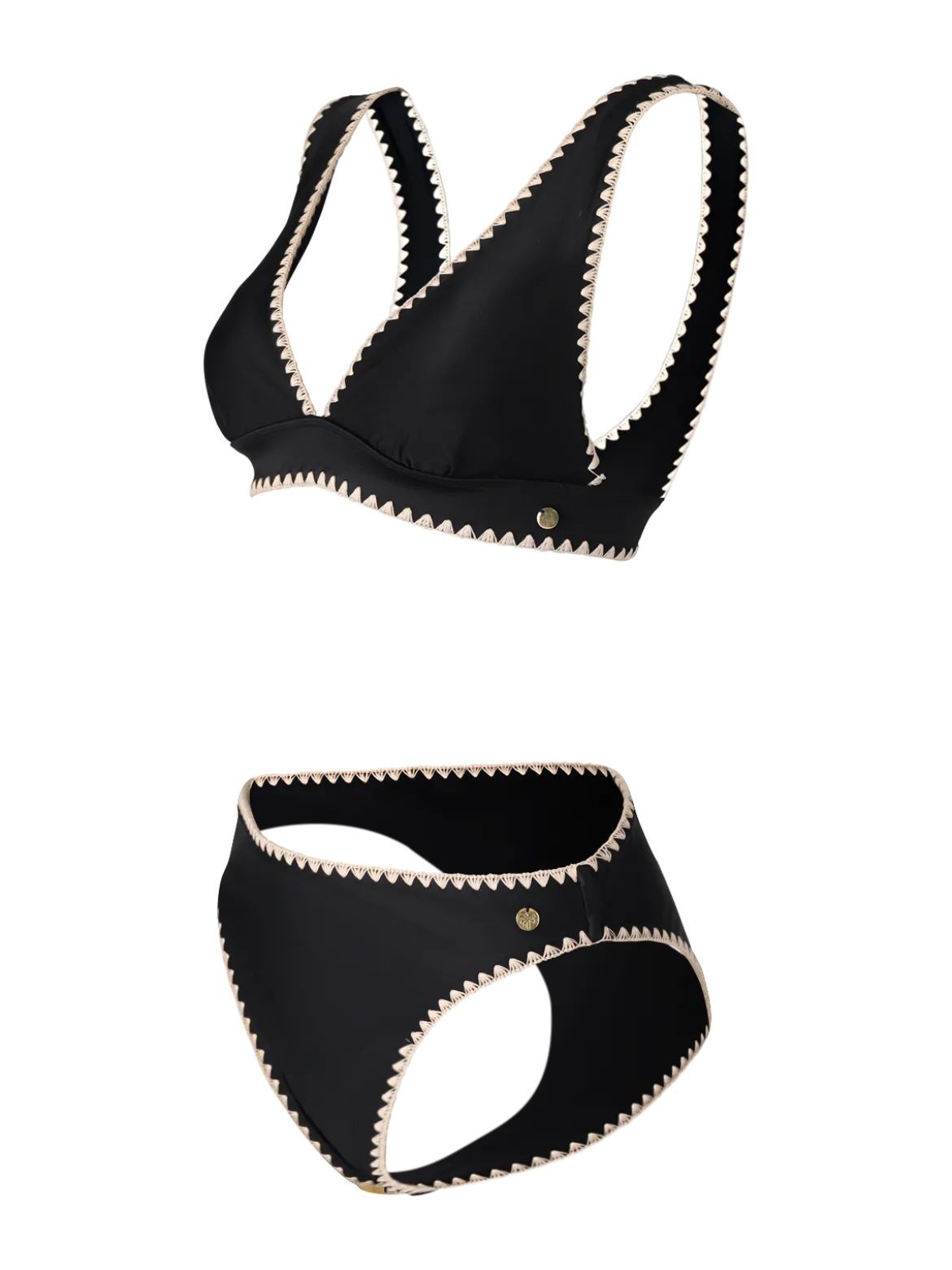 Bodhi Damen Bralette Bikini Set | Black