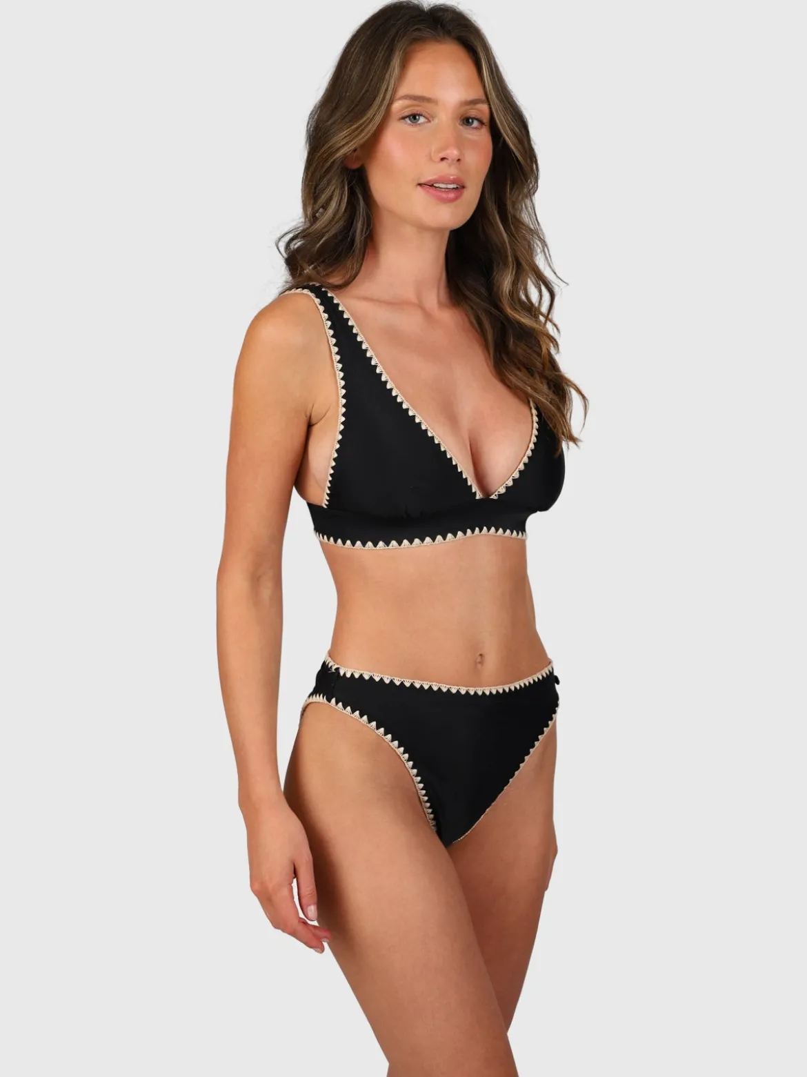 Bodhi Damen Bralette Bikini Set | Black