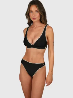 Bodhi Damen Bralette Bikini Set | Black