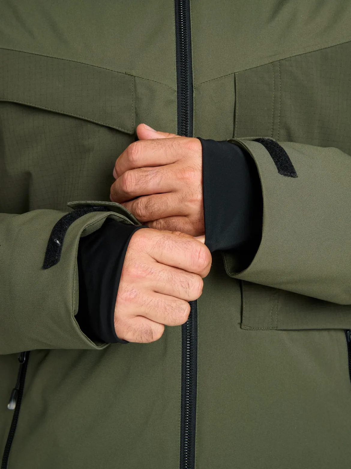 Bodish Men Snow Jacket | Deep Green
