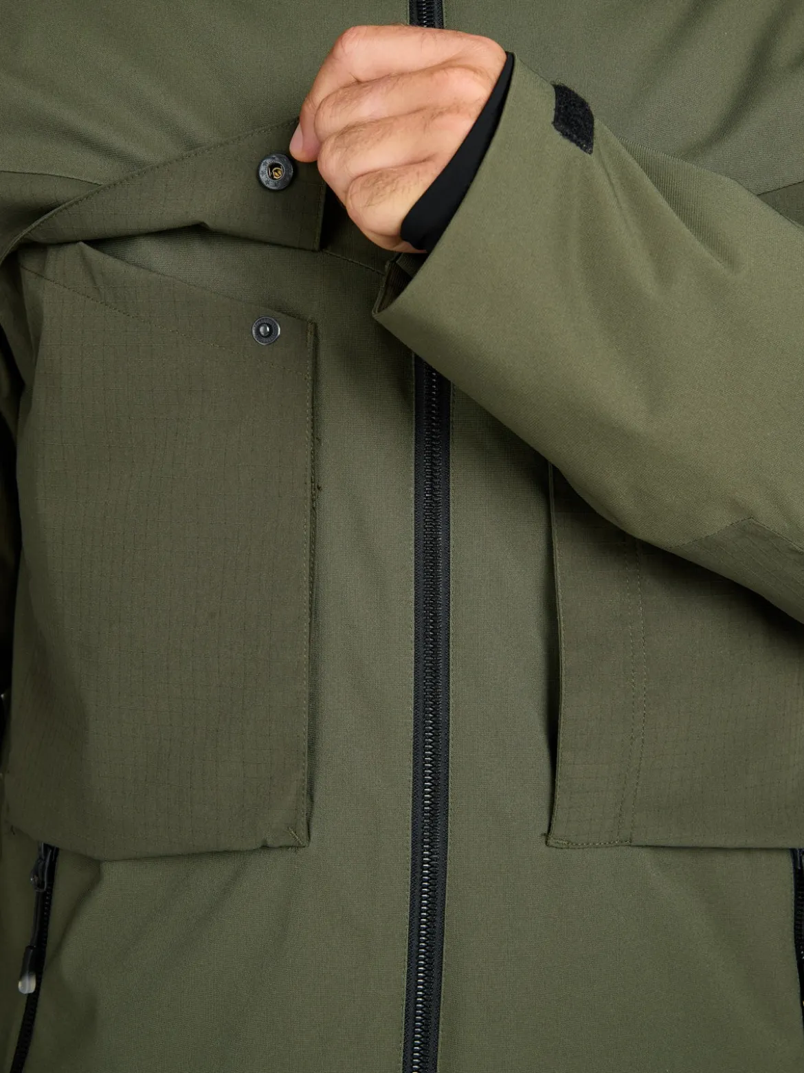 Bodish Men Snow Jacket | Deep Green