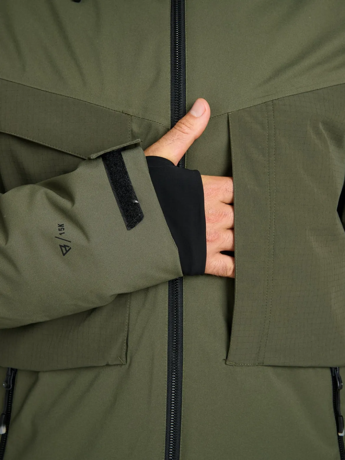 Bodish Men Snow Jacket | Deep Green