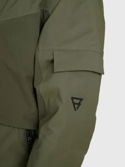 Bodish Men Snow Jacket | Deep Green