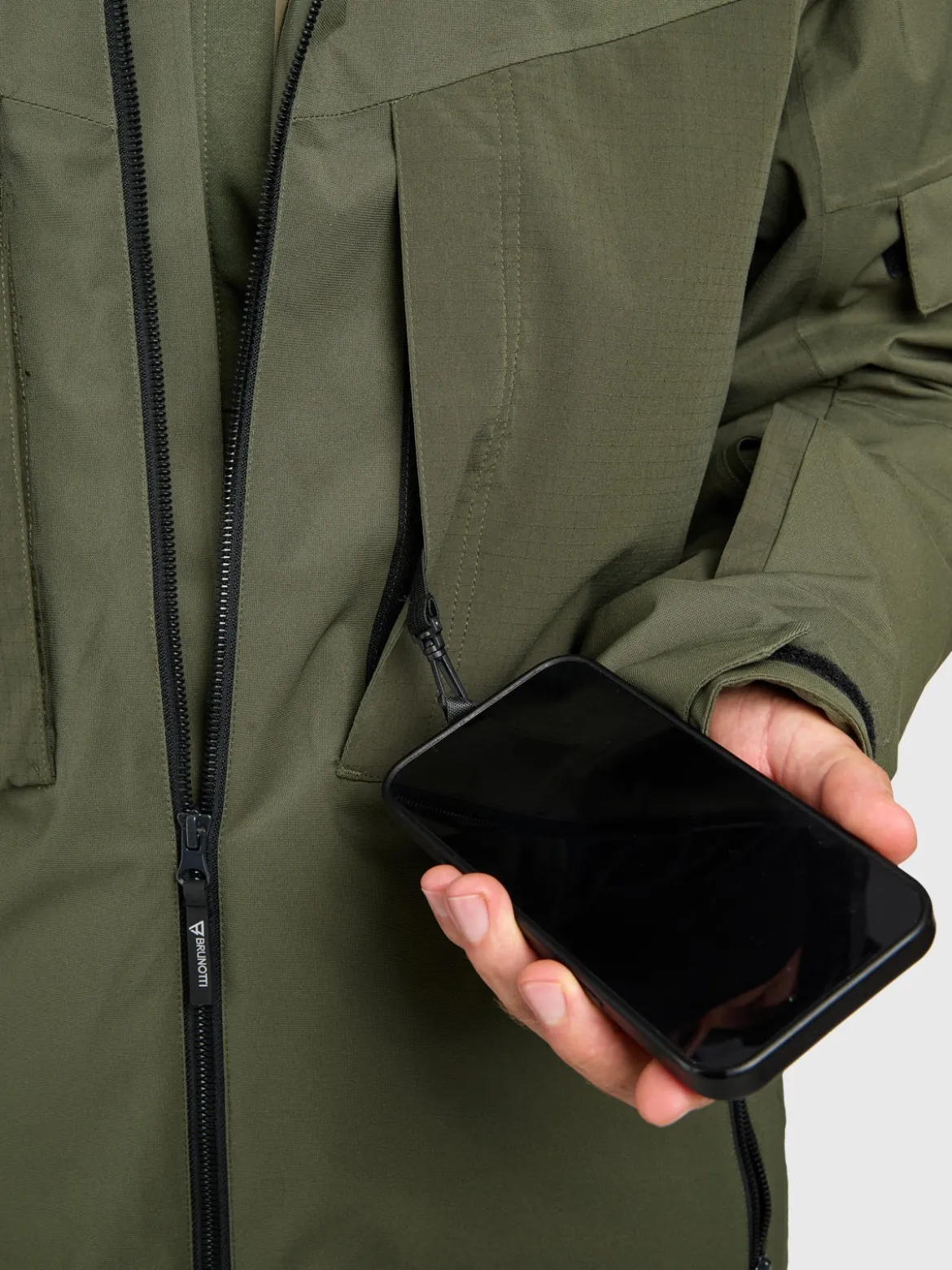 Bodish Men Snow Jacket | Deep Green