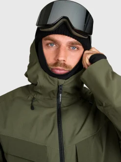 Bodish Men Snow Jacket | Deep Green