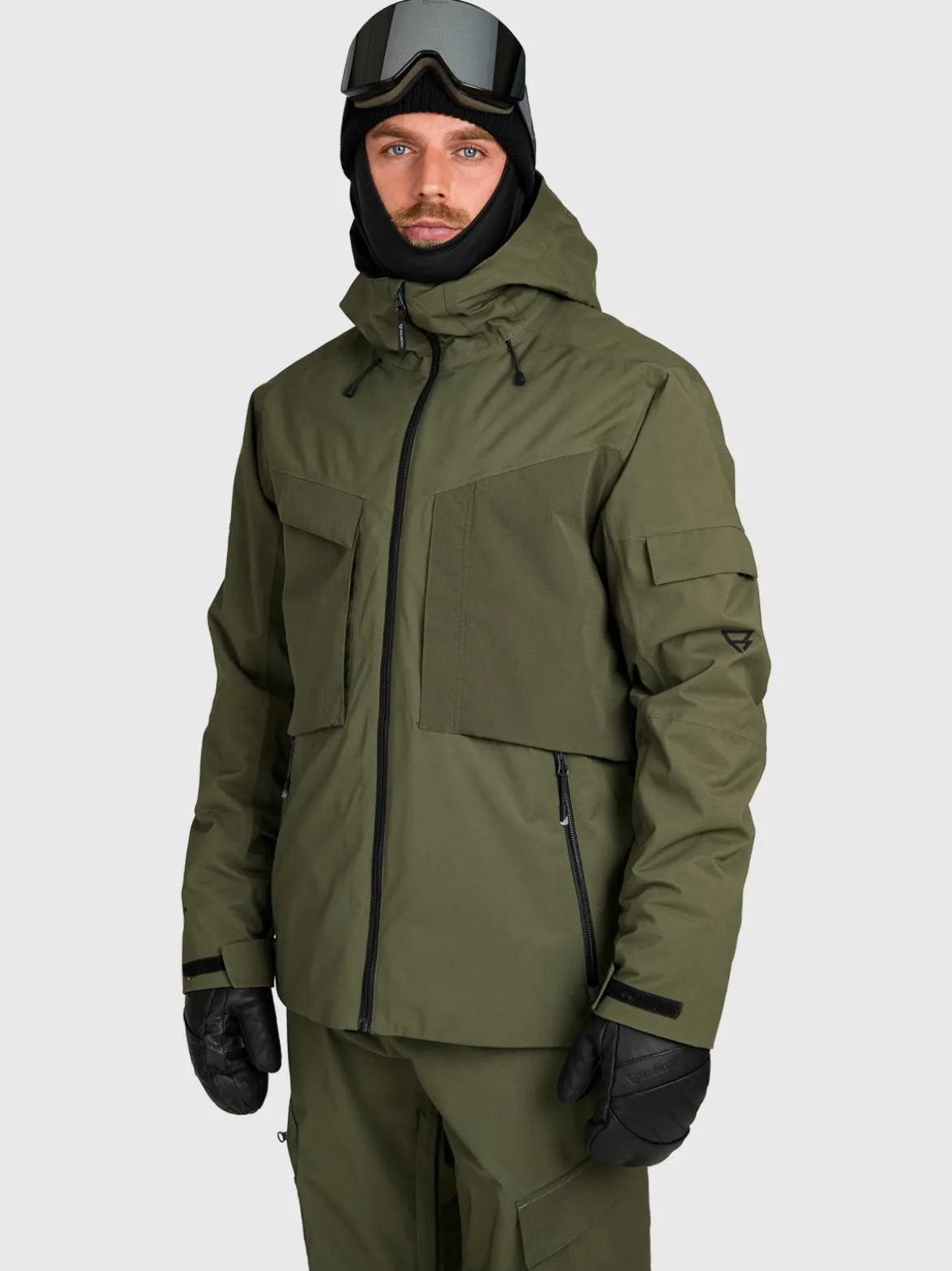 Bodish Men Snow Jacket | Deep Green