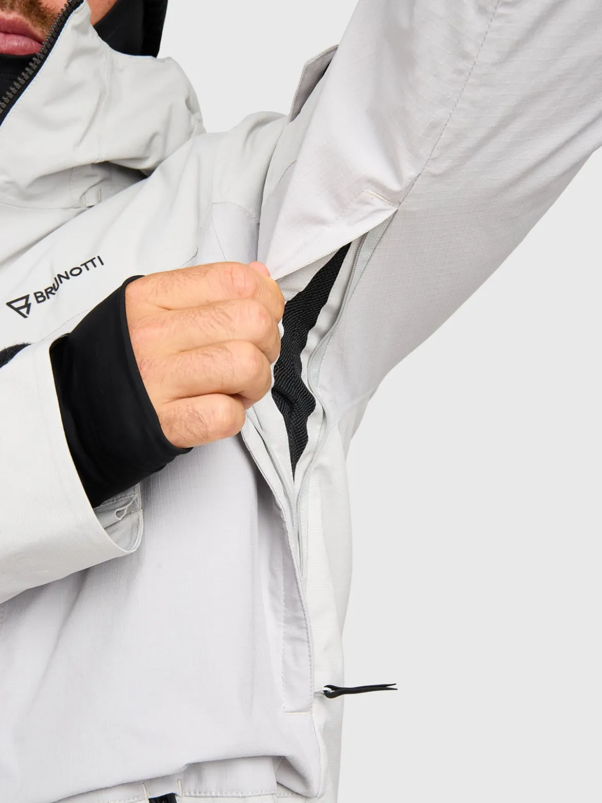 Bodish Men Snow Jacket | Soft Grey