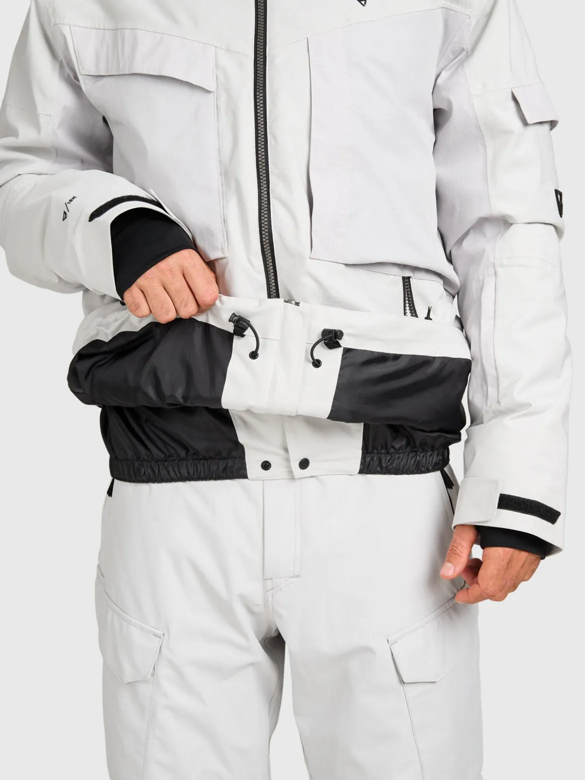 Bodish Men Snow Jacket | Soft Grey