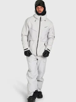 Bodish Men Snow Jacket | Soft Grey