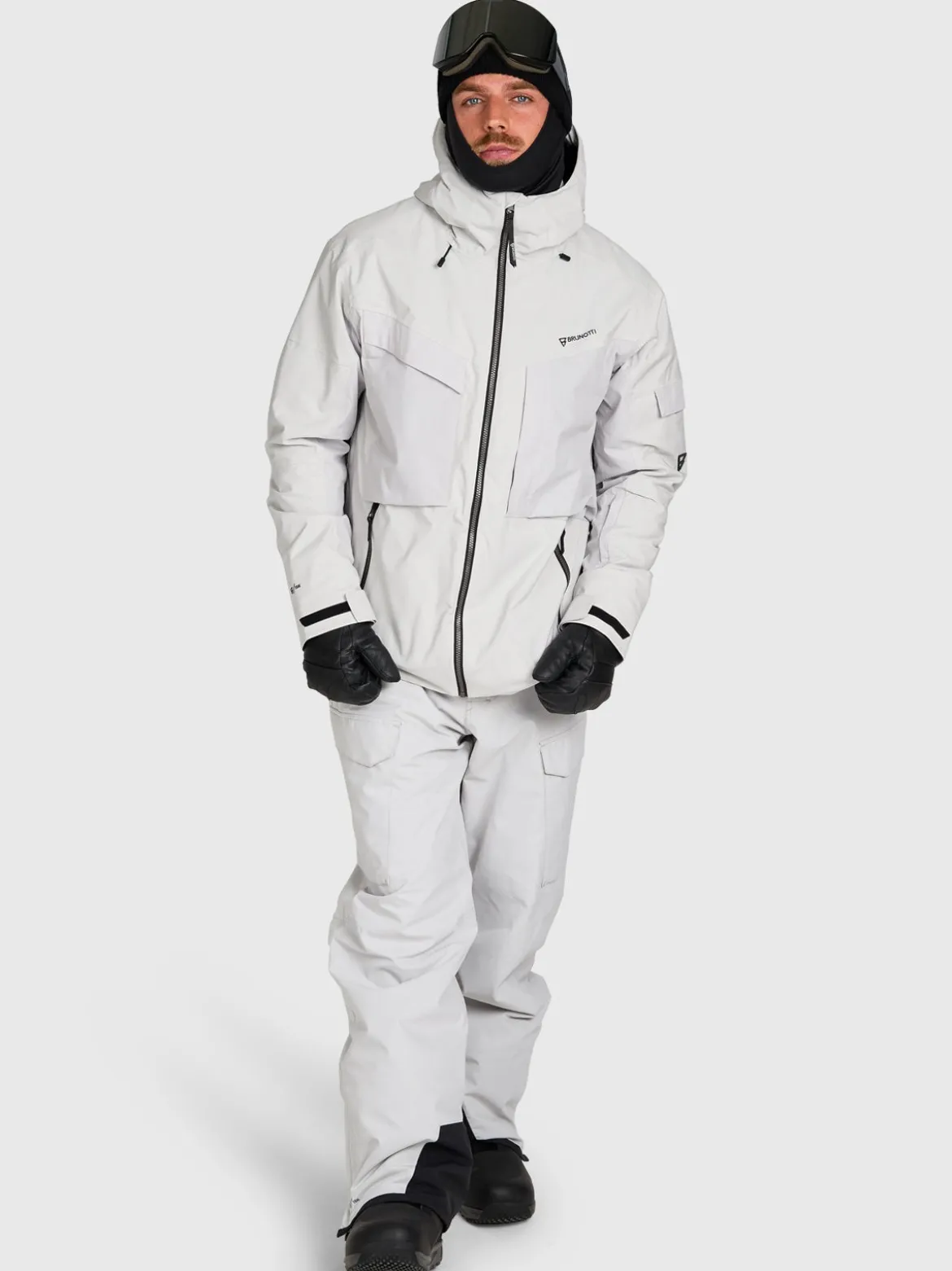 Bodish Men Snow Jacket | Soft Grey
