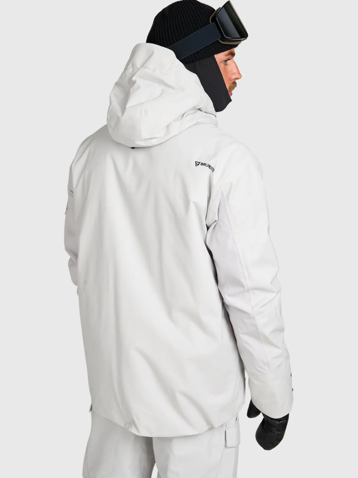 Bodish Men Snow Jacket | Soft Grey