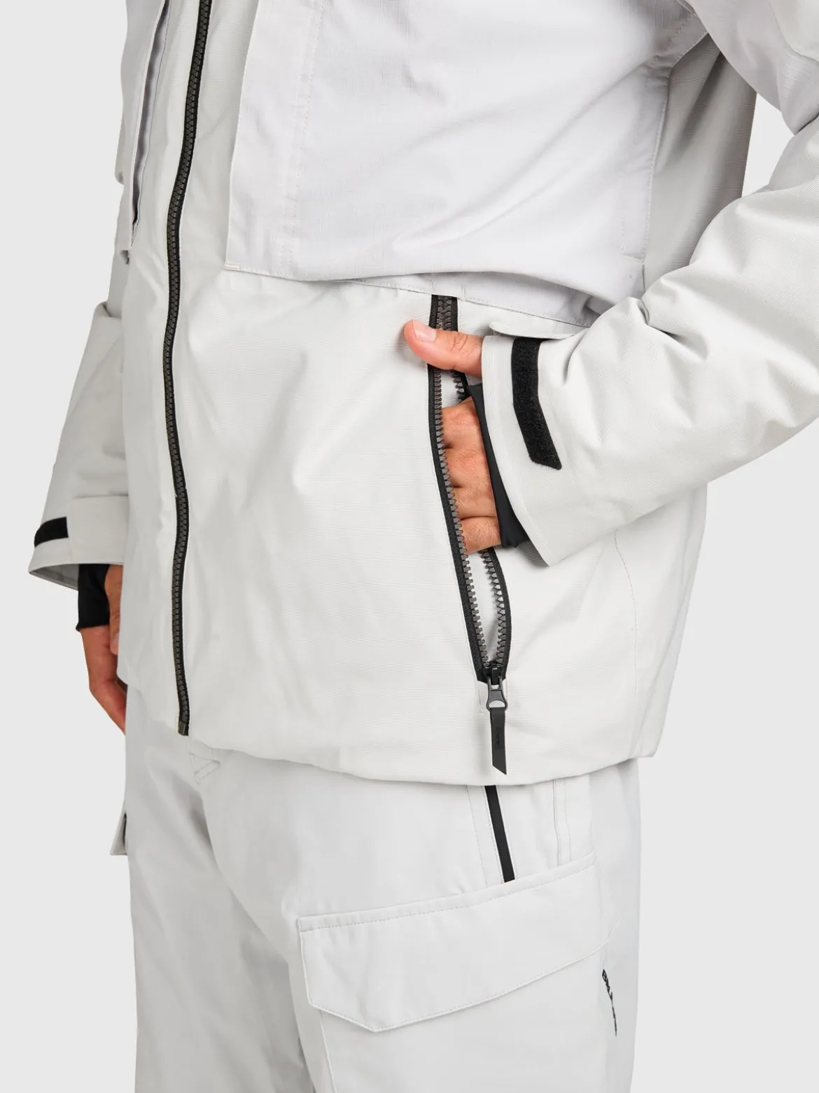 Bodish Men Snow Jacket | Soft Grey