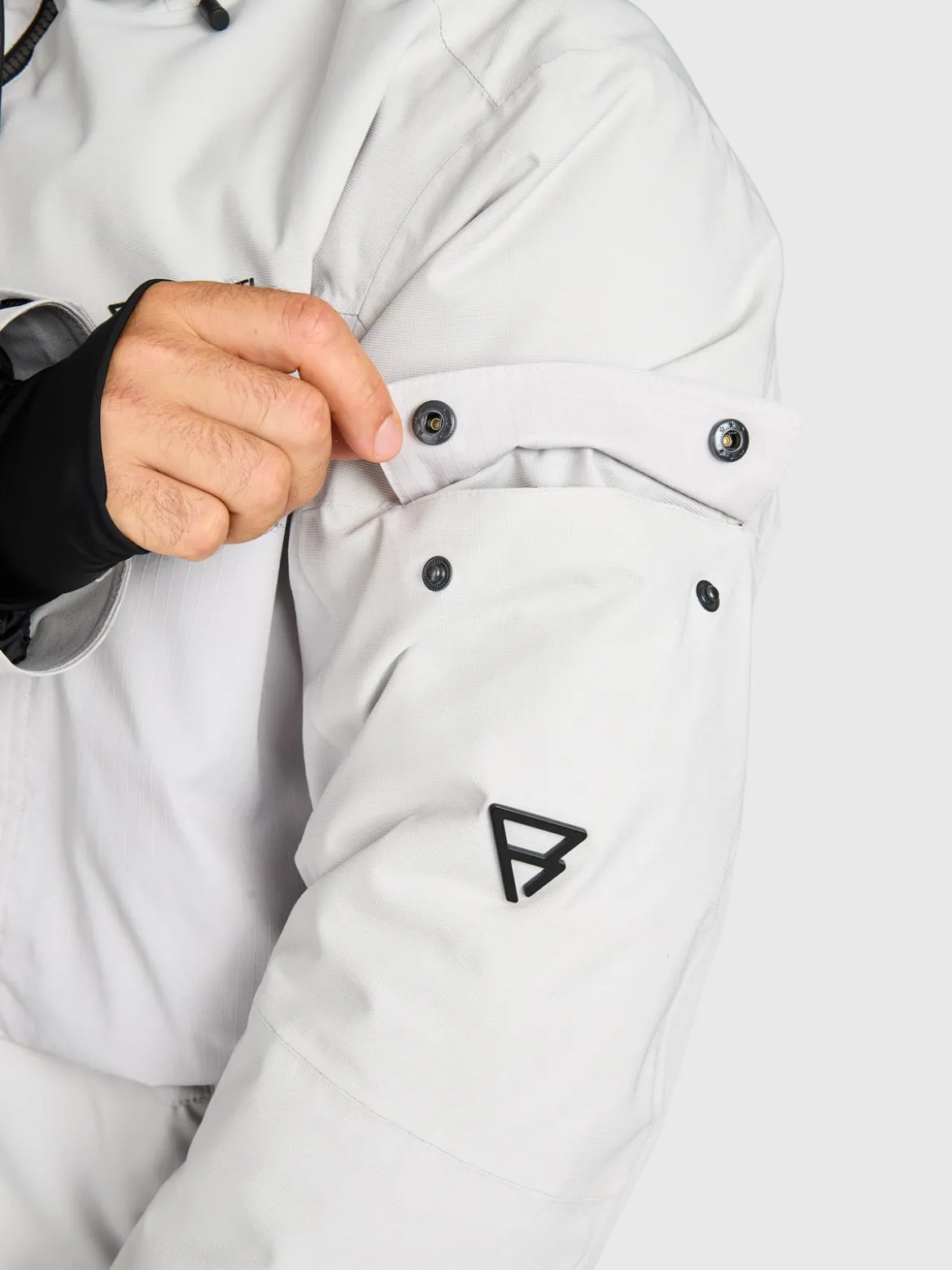 Bodish Men Snow Jacket | Soft Grey