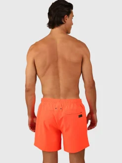 Bru-conic Heren Zwemshort | Neon Oranje