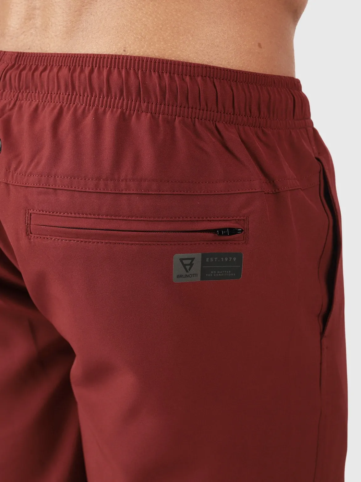 Bru-conic Heren Zwemshort | Rood